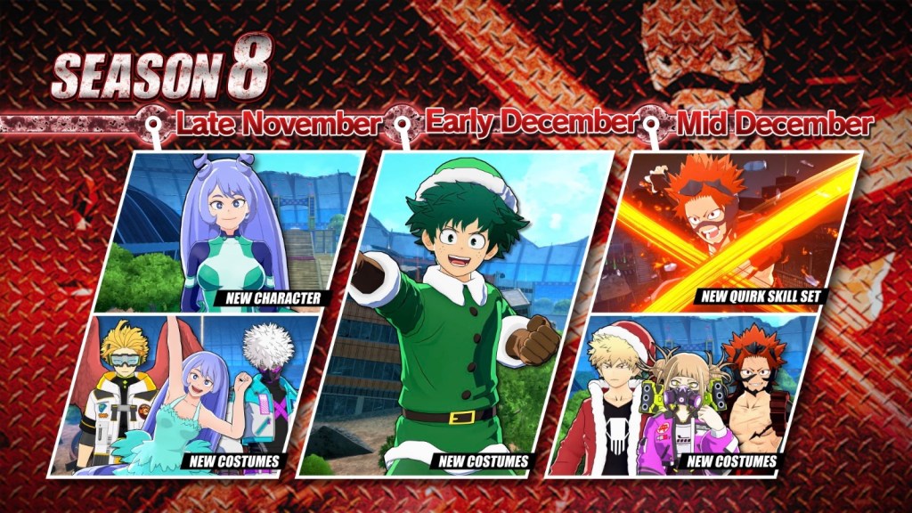Nejire and New Kirishima Quirk Set Coming to My Hero Academia: Ultra Rumble Season&nbsp;8