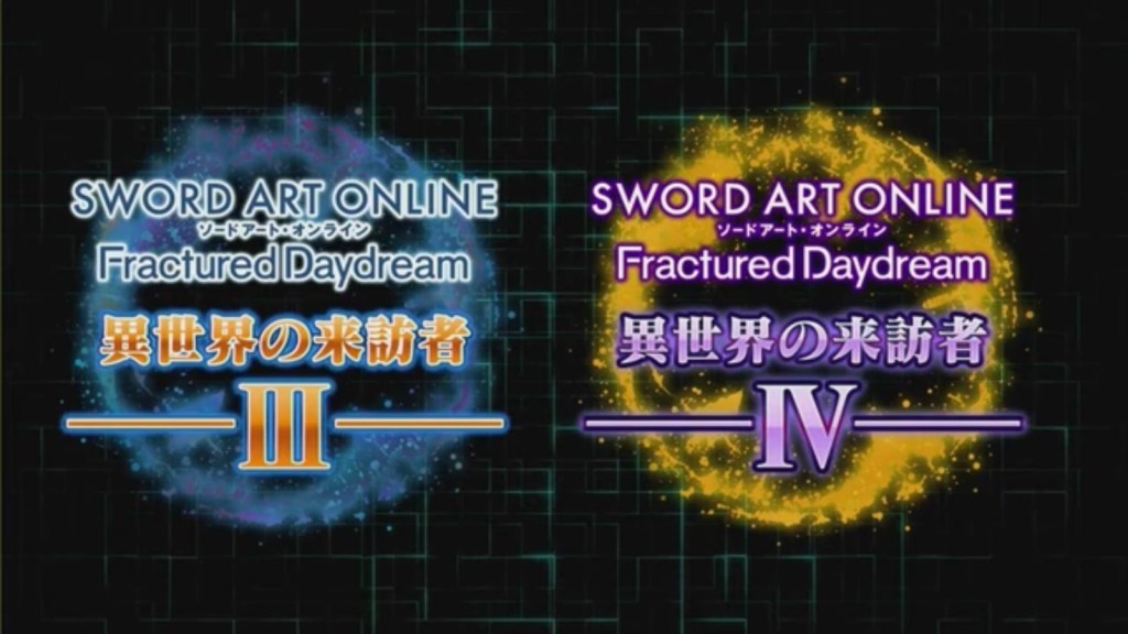 Sword Art Online: Fractured Daydream – Worlds Beyond III and IV&nbsp;Announced