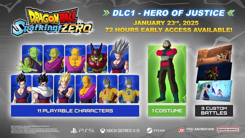 Dragon Ball: Sparking! ZERO “Hero of Justice” Pack Announced, Adds 11&nbsp;Characters